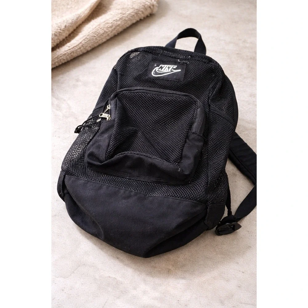 black mesh backpack nike Nike | Bags | Vintage Nike Mesh Backpack Black Y2k Mini Backpack Sport  Utility Bag